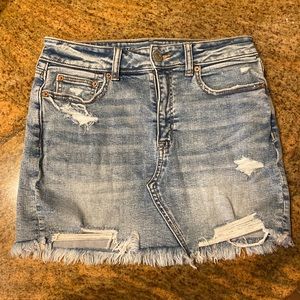 American Eagle Denim Mini Skirt - Super Stretch - Size 8
